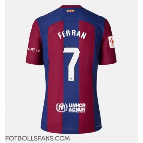 Barcelona Ferran Torres #7 Replika Hemmatröja Damer 2023-24 Kortärmad